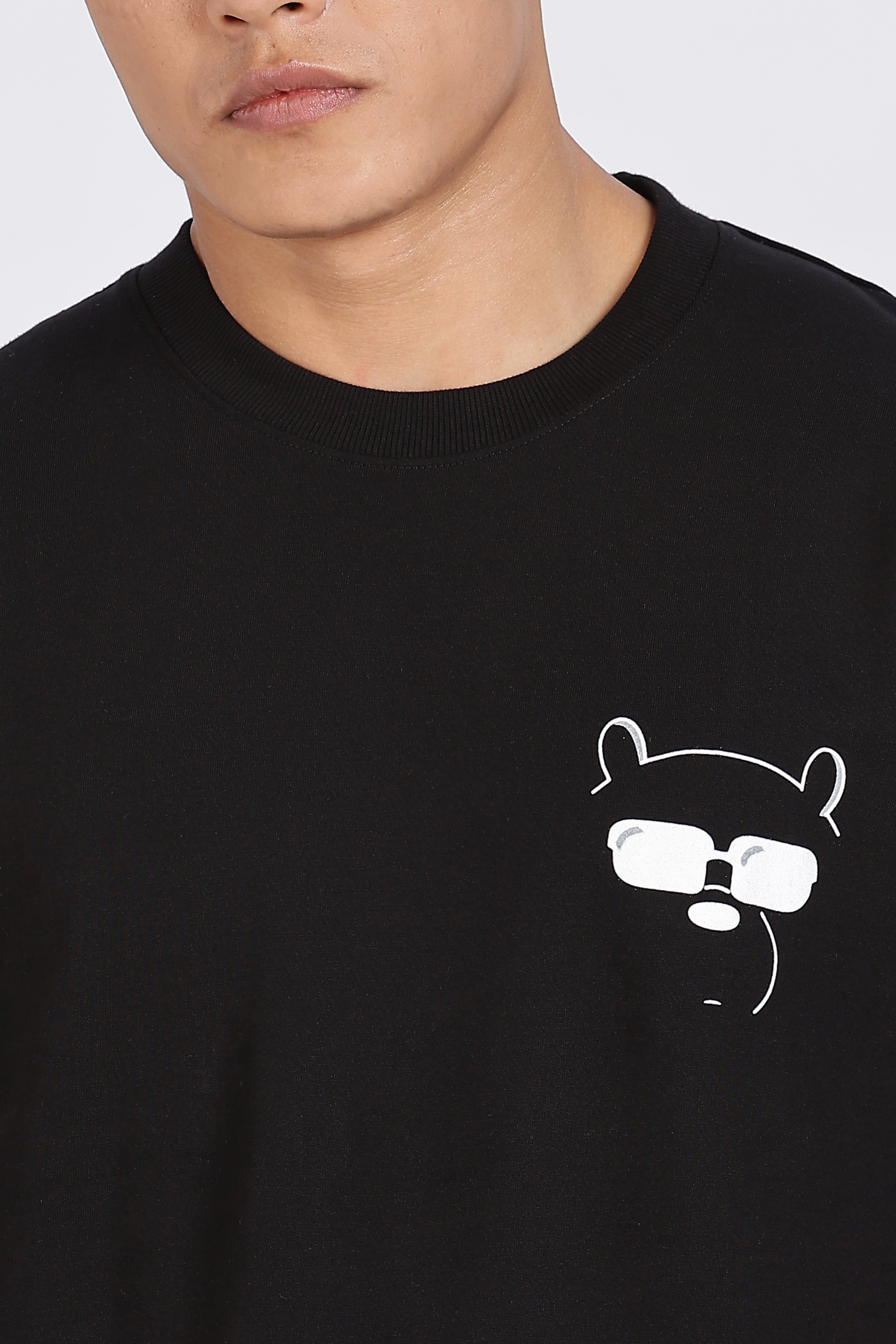 Inner Peace Black Drop Shoulder T-Shirt