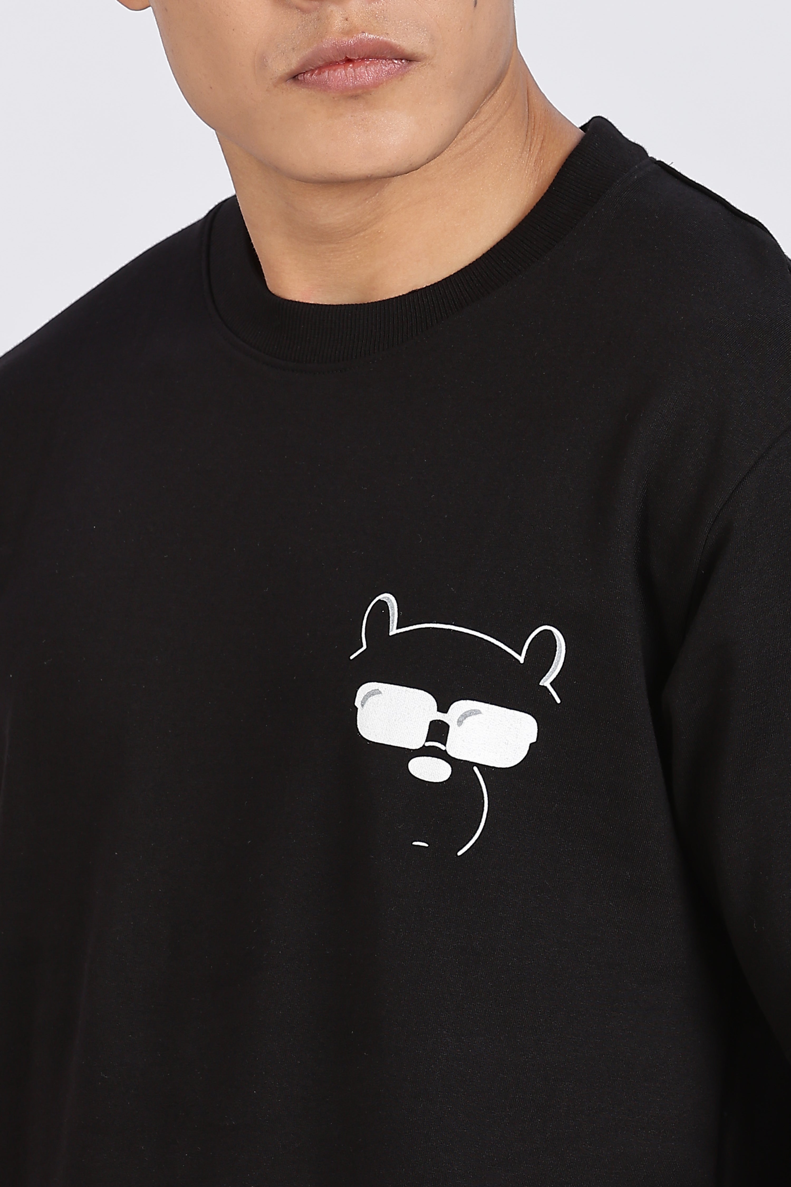 Inner Peace Black Drop Shoulder T-Shirt