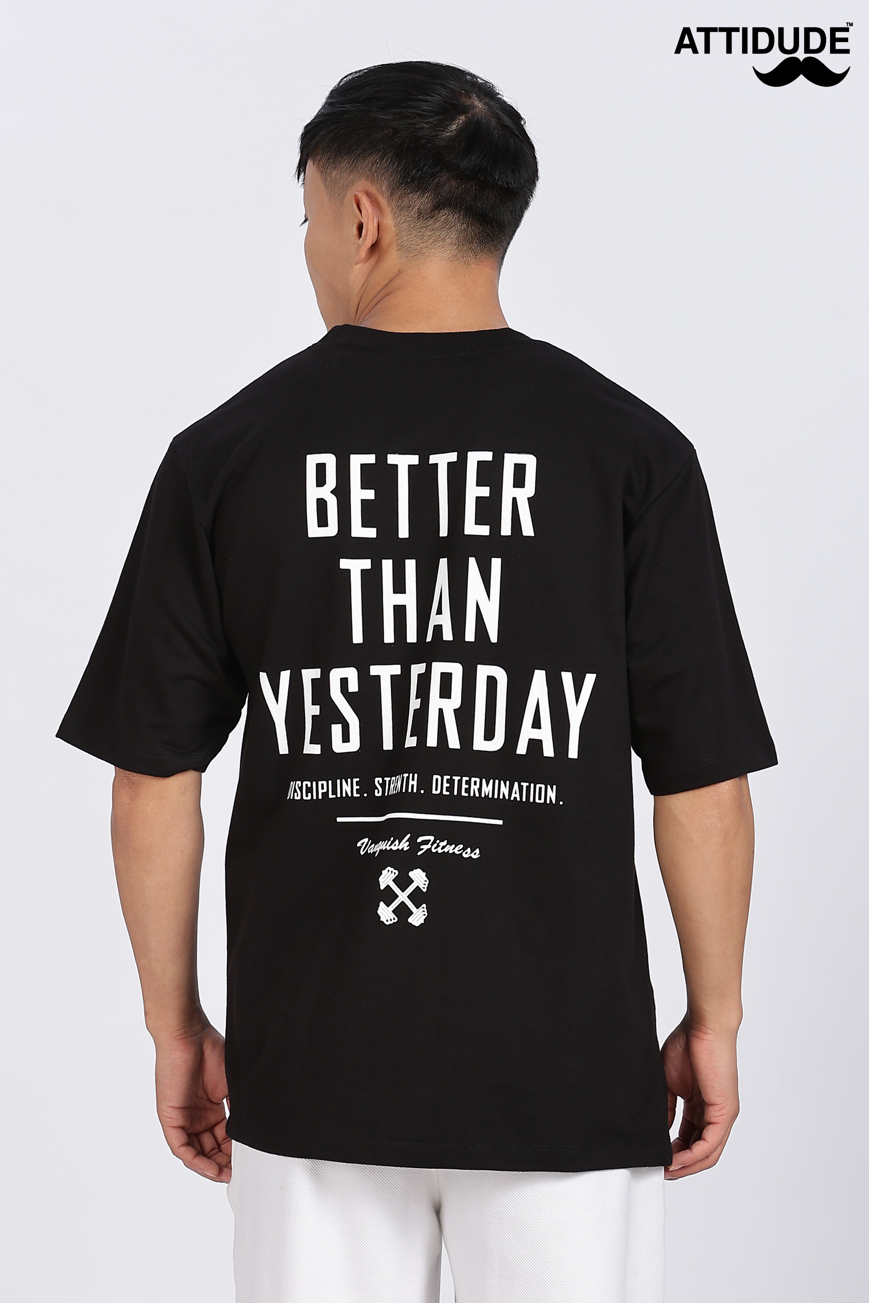 Gymvampyr Black Drop Shoulder T-Shirt