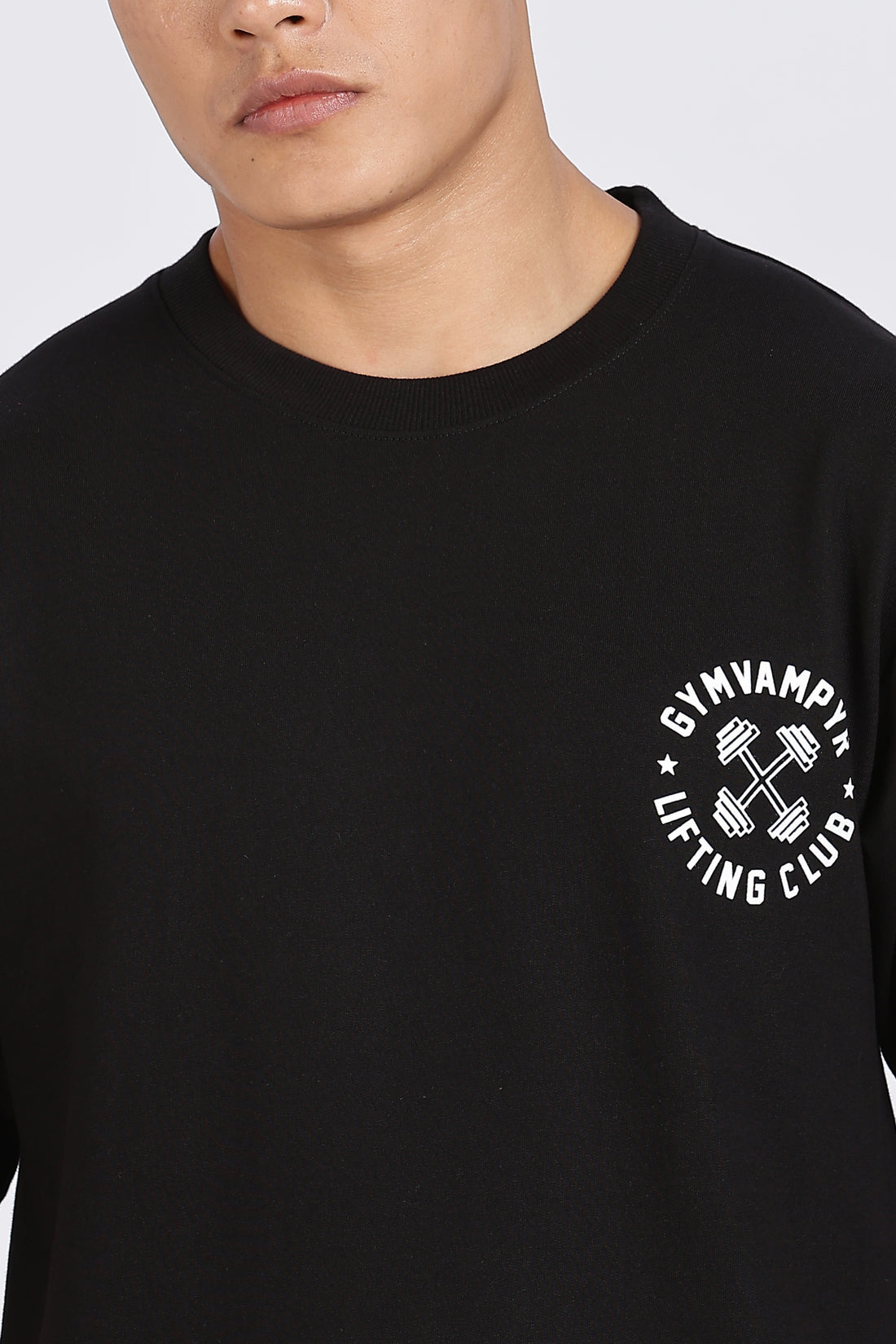 Gymvampyr Black Drop Shoulder T-Shirt (Article B0289)