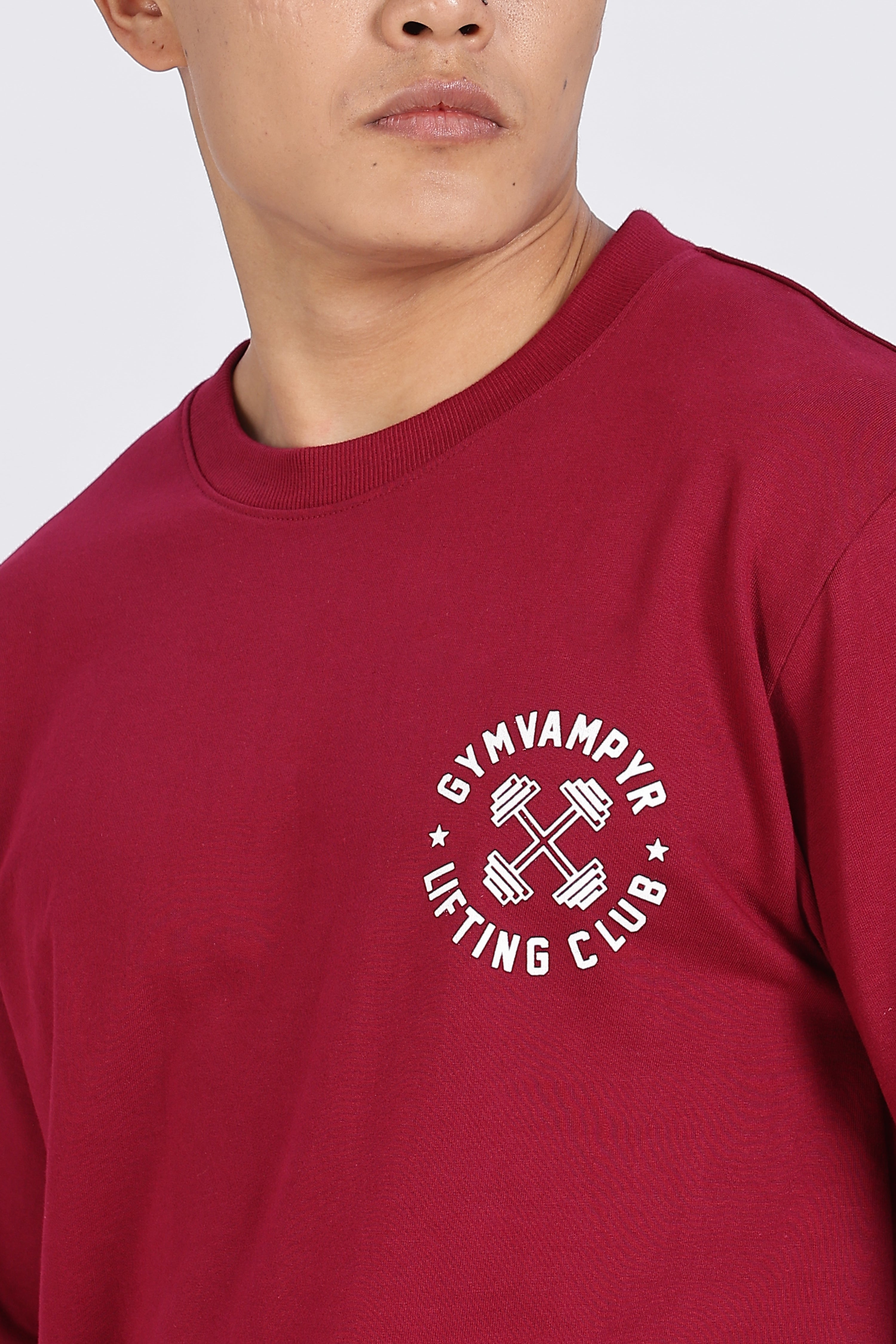 Gymvampyr Red Drop Shoulder T-Shirt