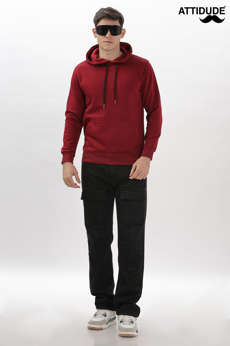 Classic Red Pullover Hoodie