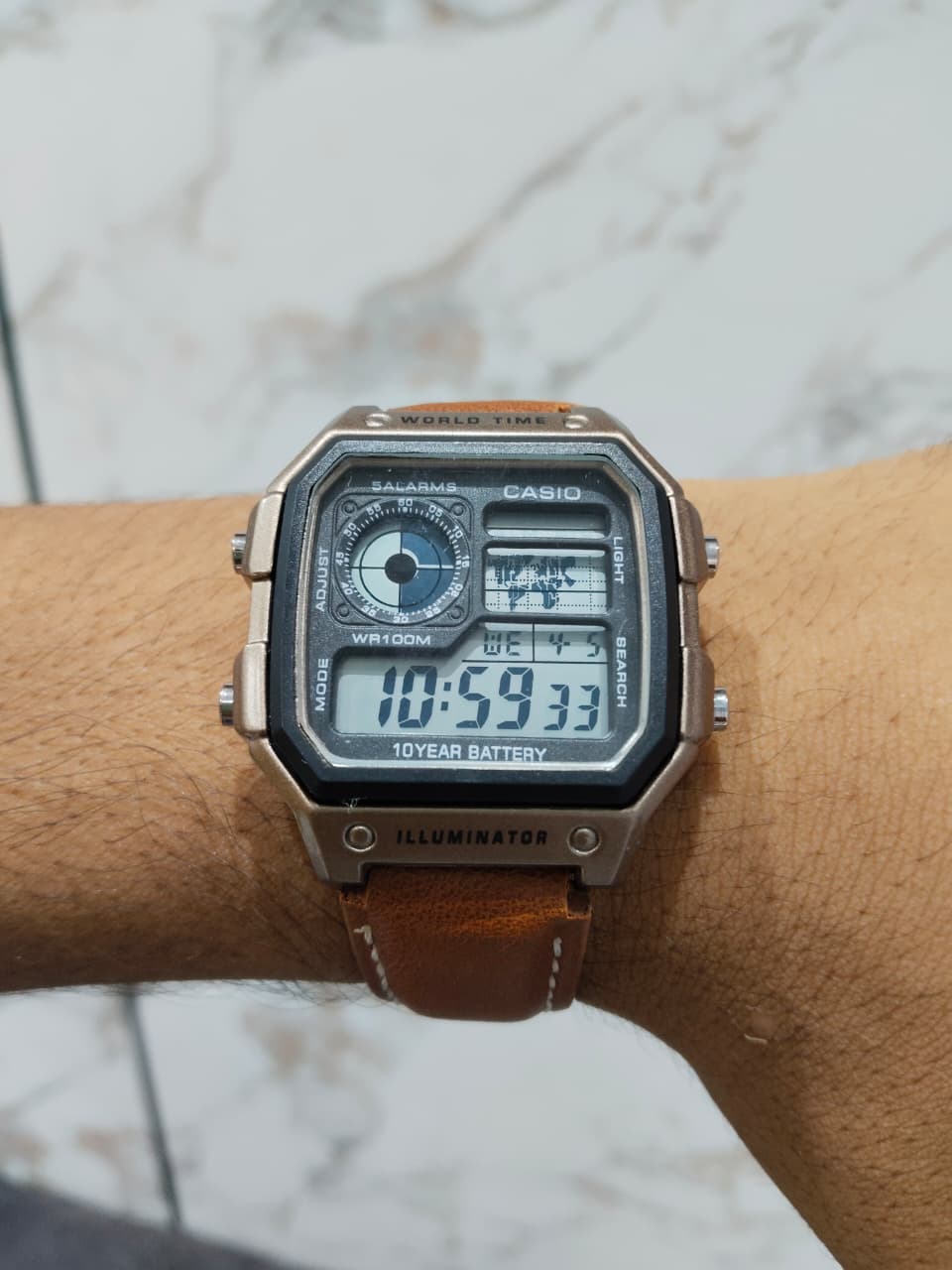 Casio Royale Tan & Rose Gold (Article B2760)