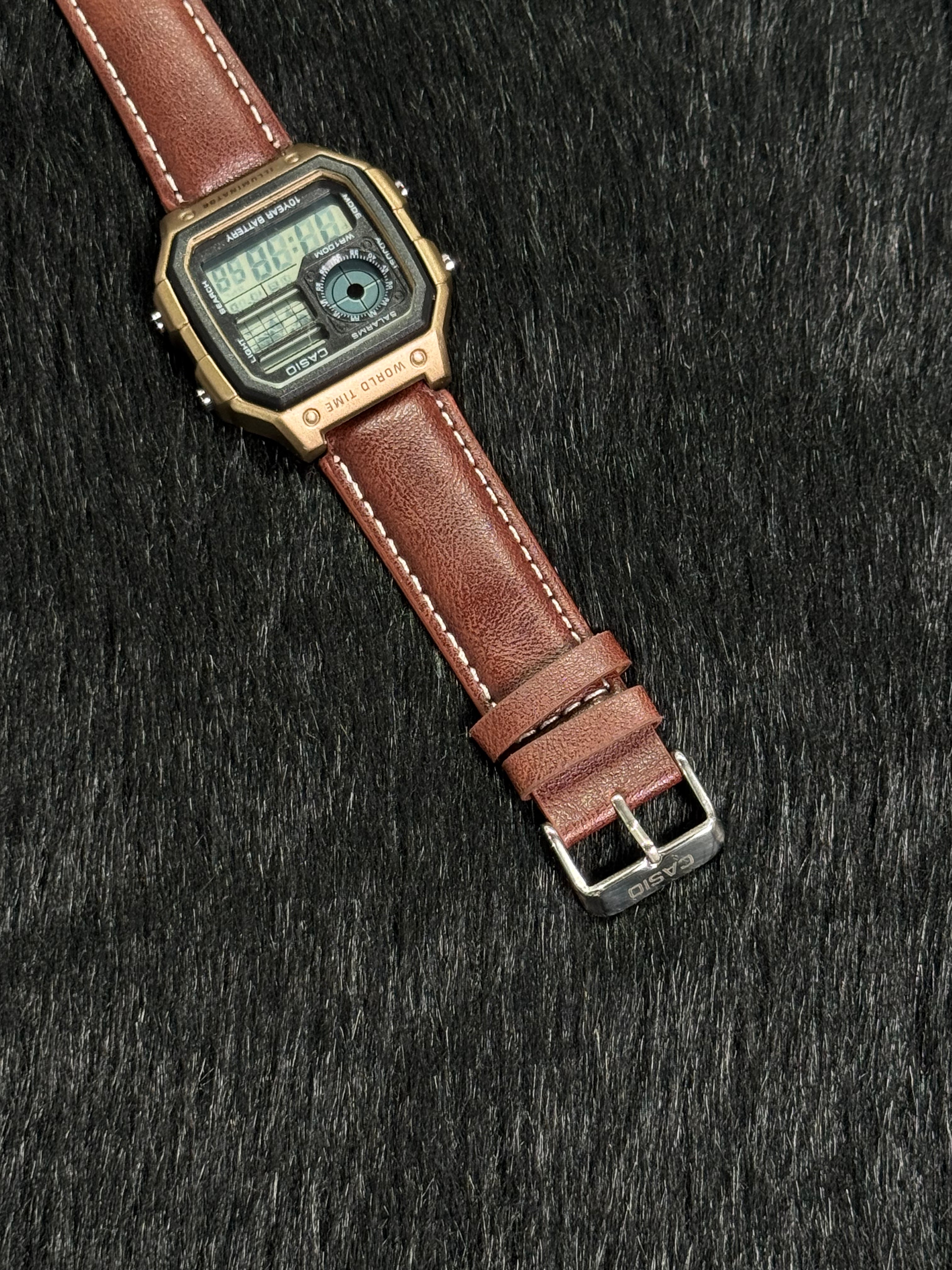 Casio Royale Brown & Rose Gold Watch