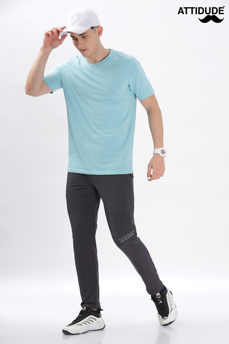 Charcoal Grey Jogger Pants with Adjustable Drawstring