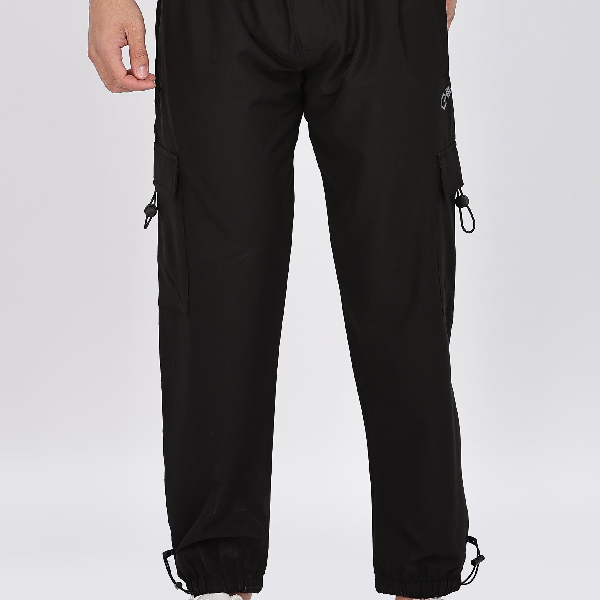 Black Cargo Jogger Pants