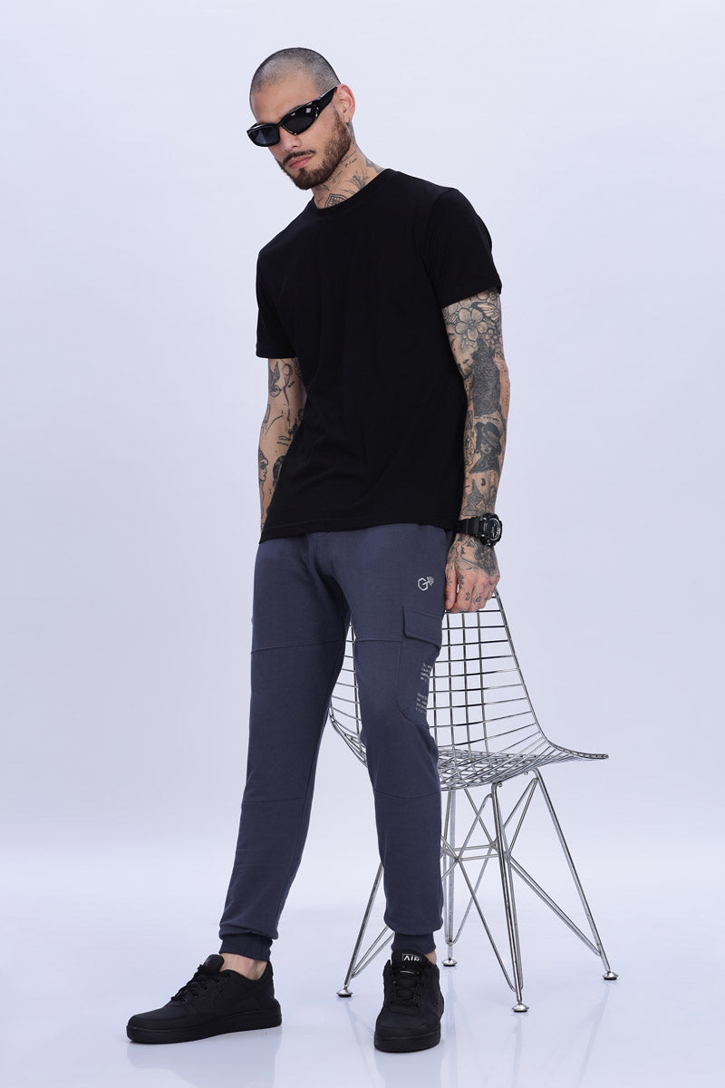 Sleek Navy Blue Tactical Joggers