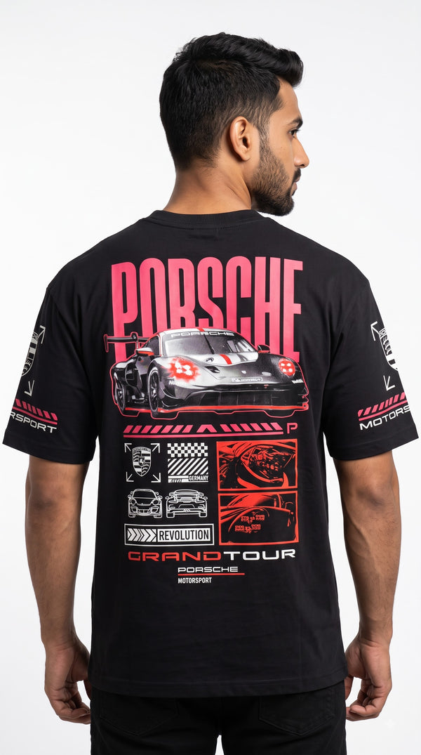 Porche Printed Drop Shoulders