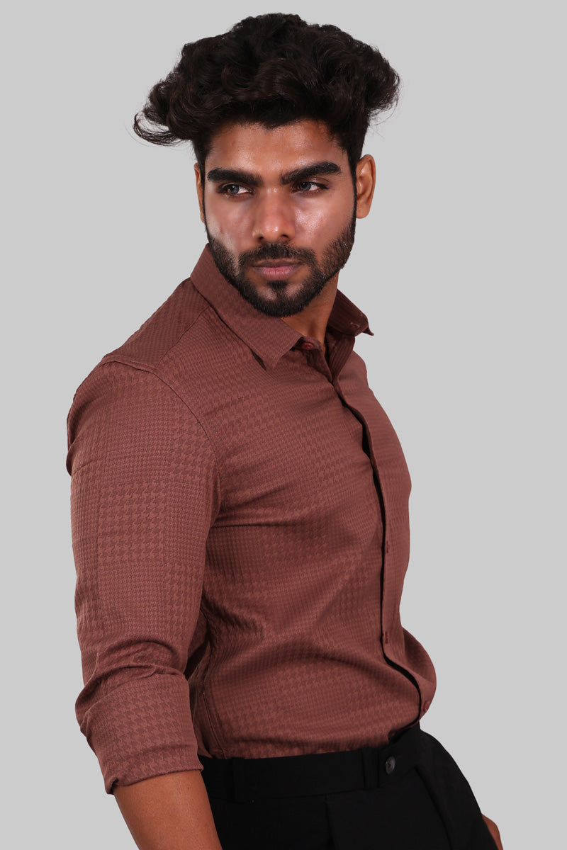 Brandy Textured Full Sleeve Shirt