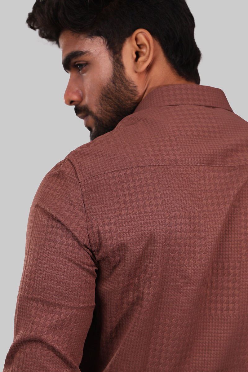 Brandy Textured Full Sleeve Shirt