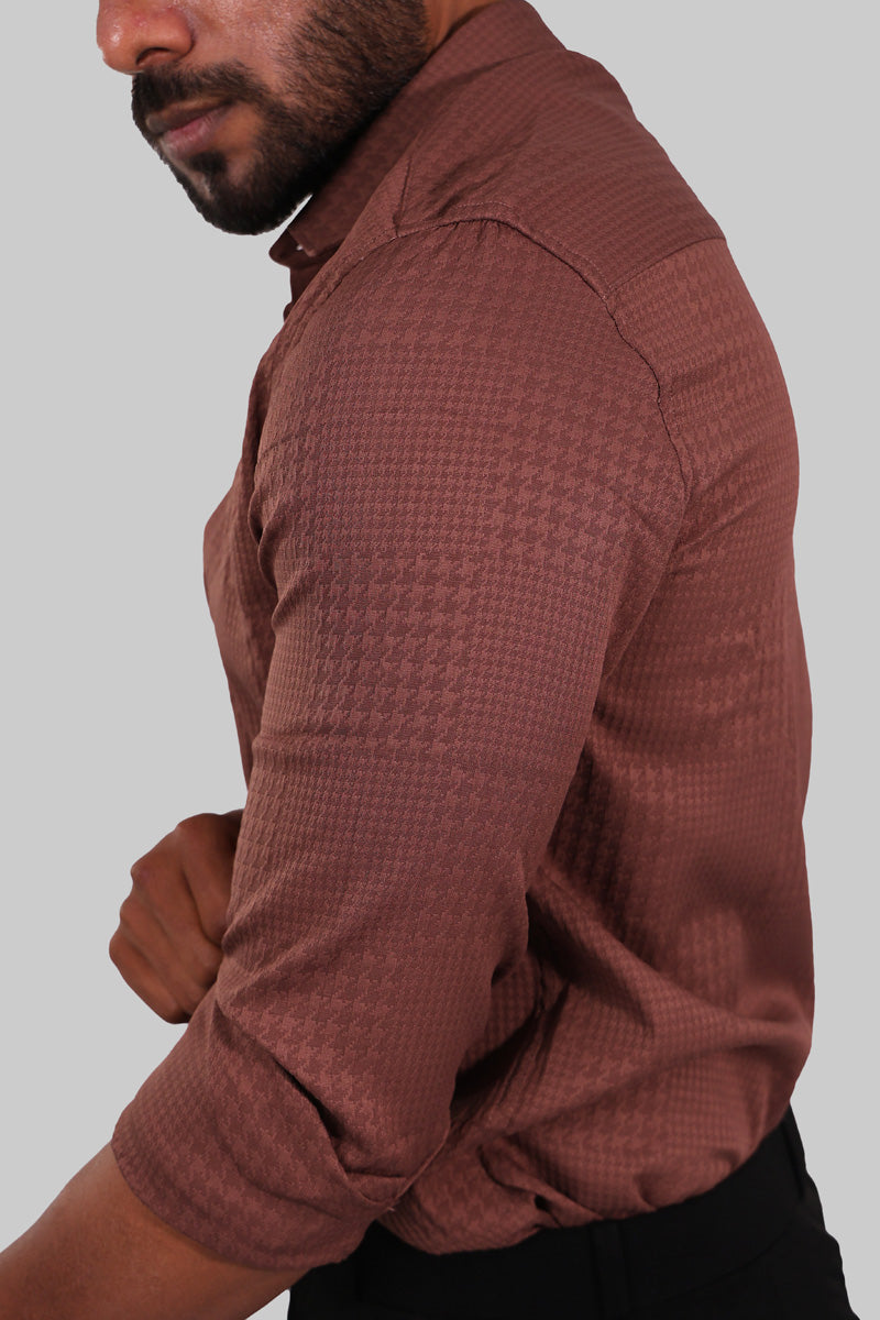 Brandy Textured Full Sleeve Shirt