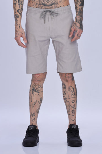 Taupe Grey Drawstring Casual Shorts