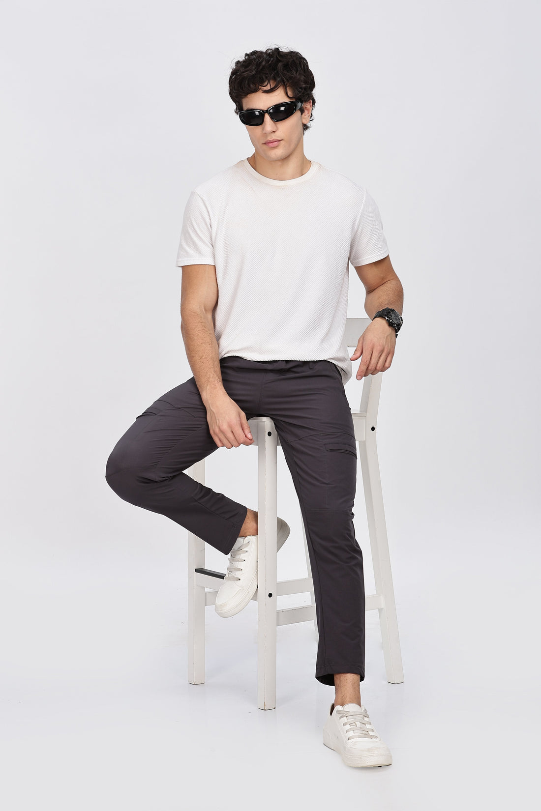 Dark Grey Cargo Trackpant
