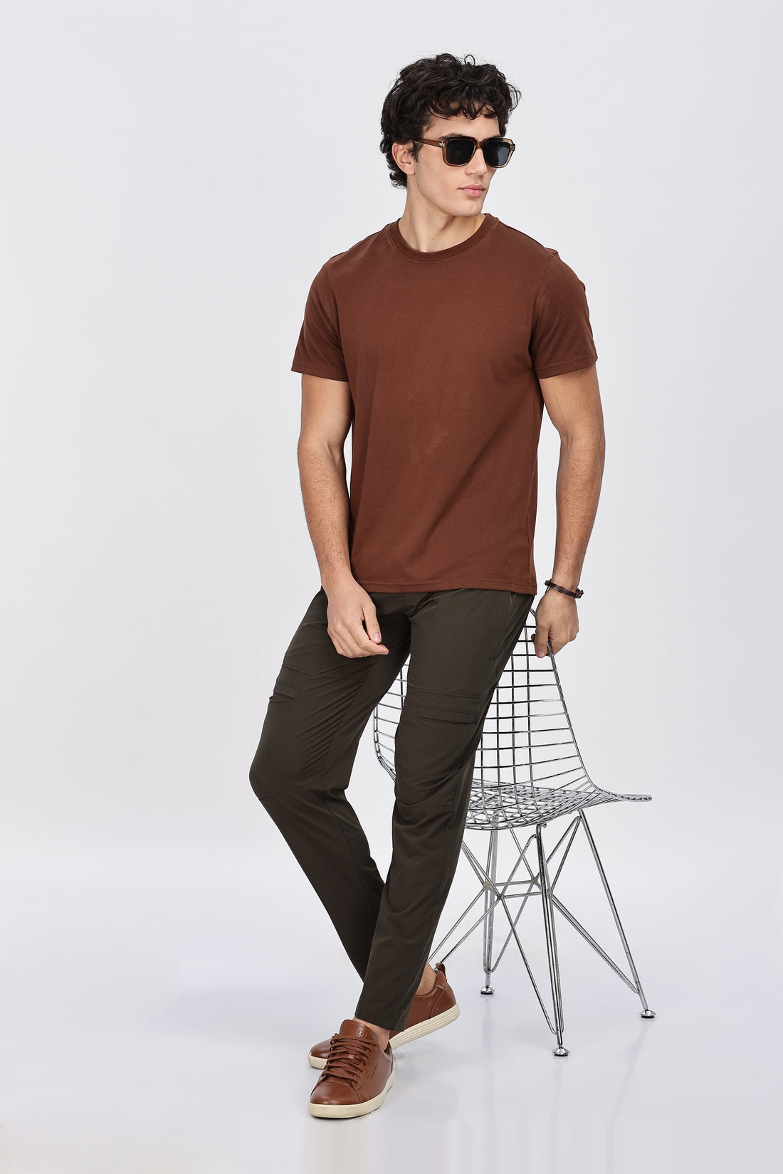 Deep Green Relaxed Fit Cargo Trackpant