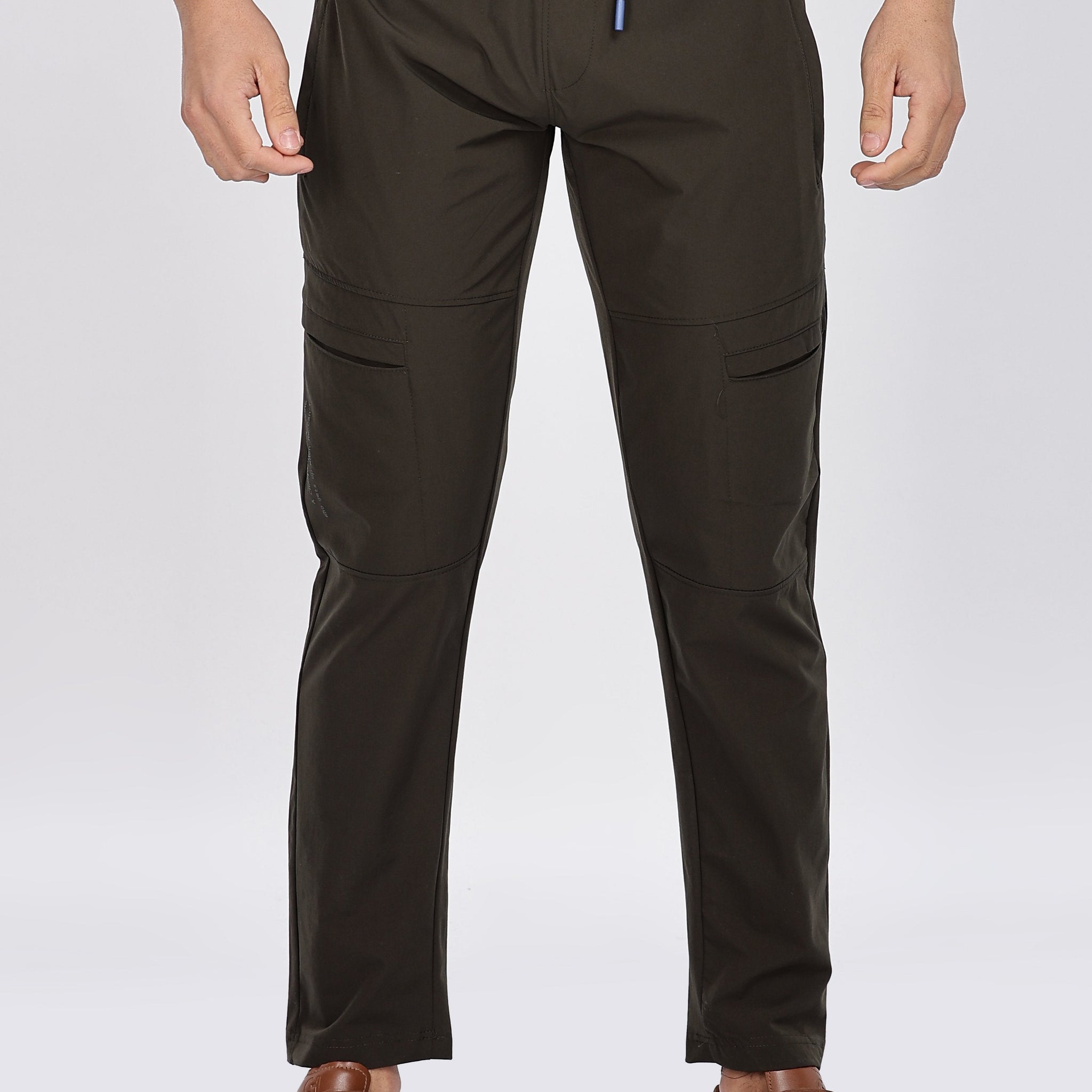 Deep Green Relaxed Fit Cargo Trackpant