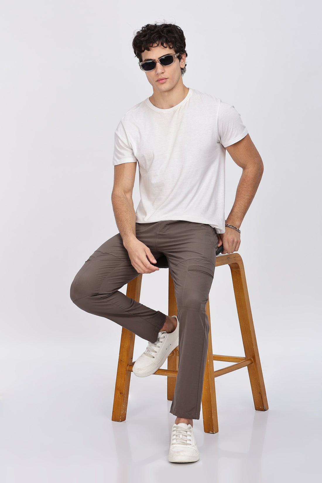 Brown Stylish Cargo Trackpant with Durable Fabric