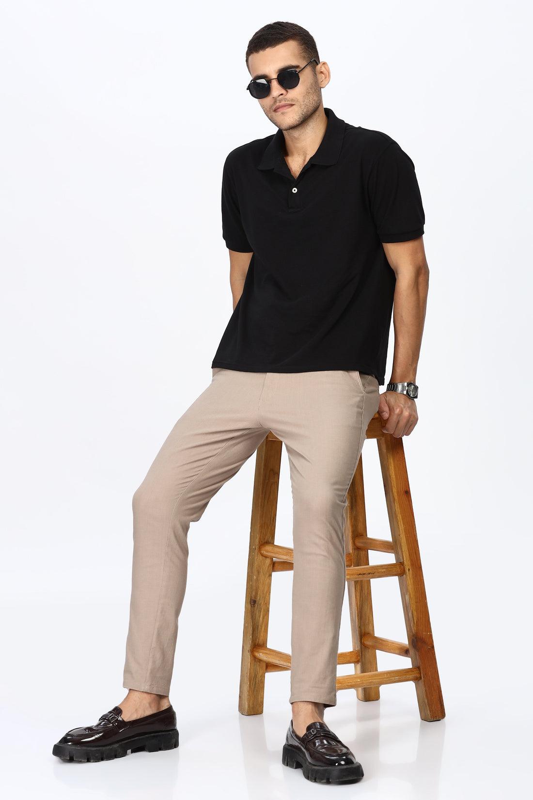 Khaki Slim Fit Trousers