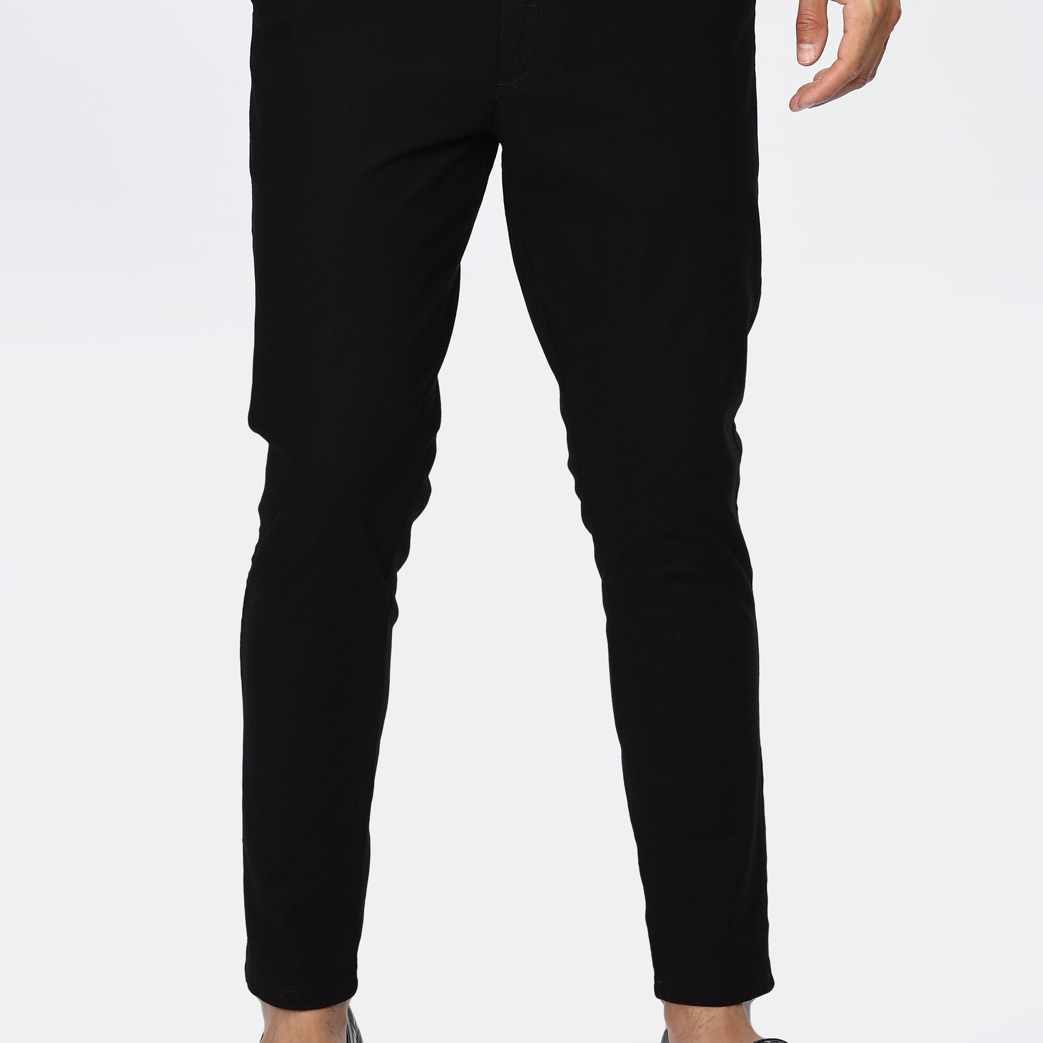 Black Slim Fit Trousers