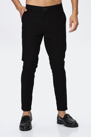 Black Slim Fit Trousers