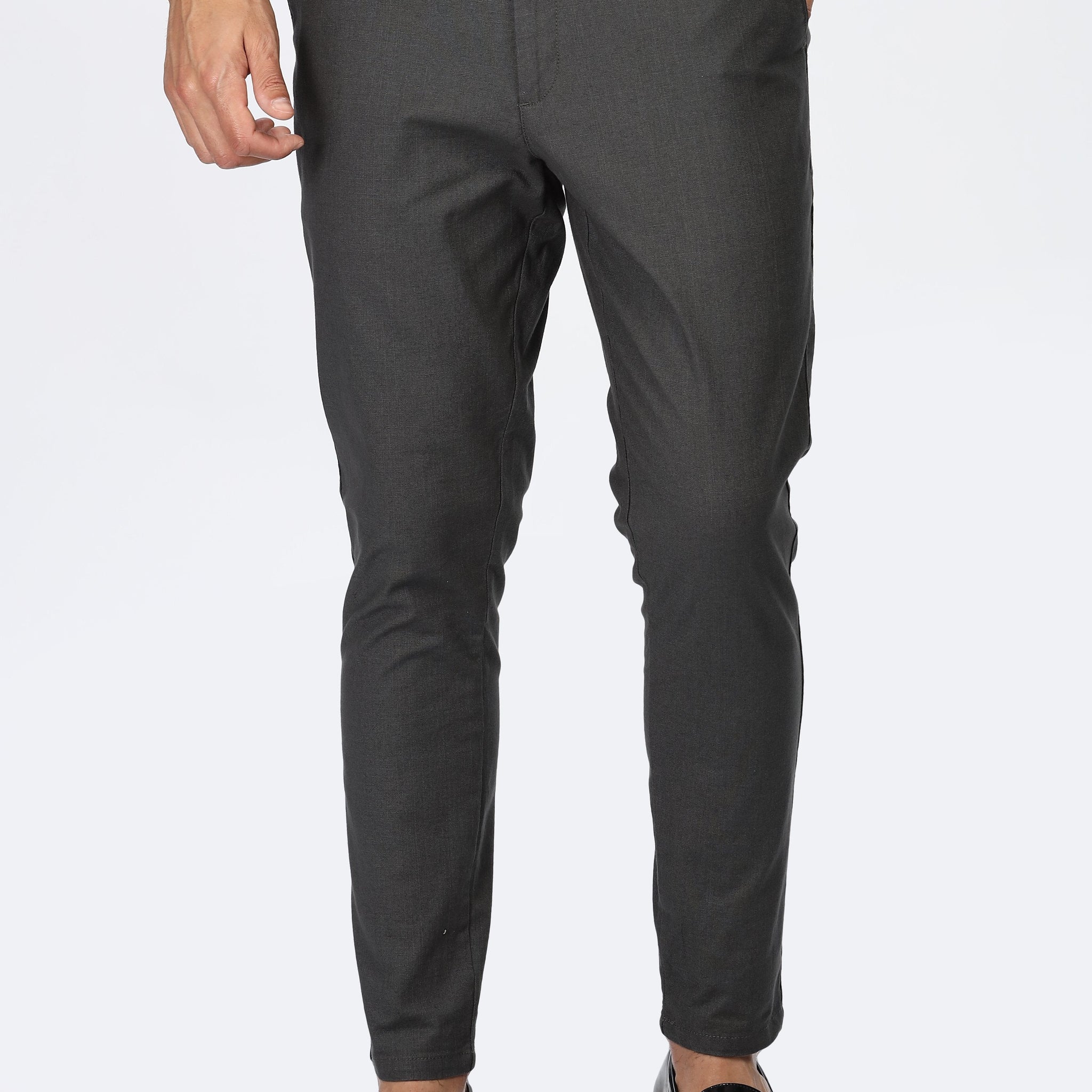 Charcoal Slim Fit Trousers