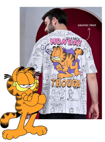 Garfield Comic Oversized T-Shirt(Article B2457)