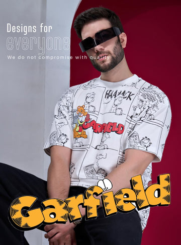 Garfield Comic Oversized T-Shirt(Article B2457)