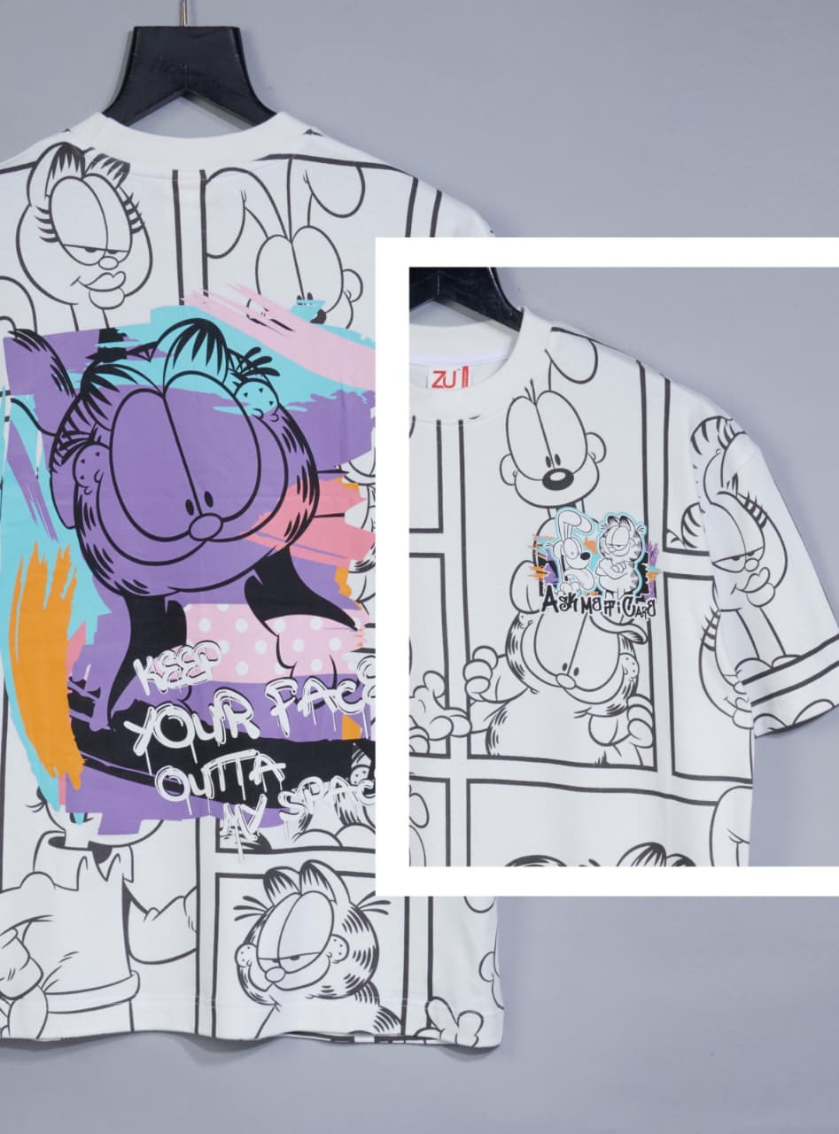 Garfield Comic Oversized T-Shirt(Article B2457)