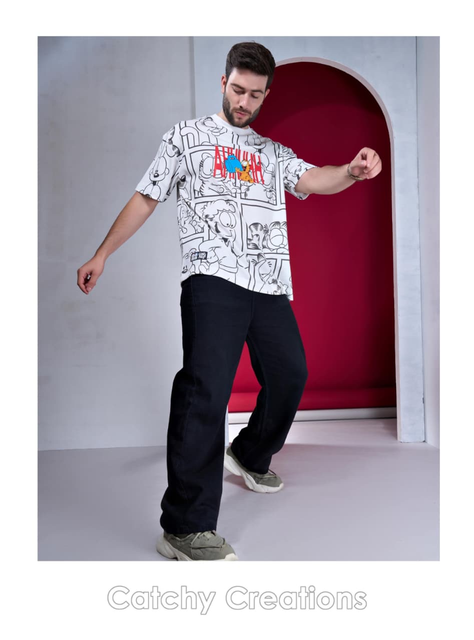 Garfield Comic Oversized T-Shirt(Article B2457)