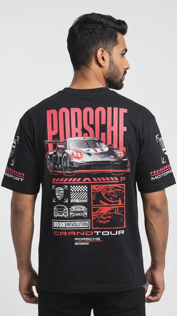 Porche Printed Drop Shoulders